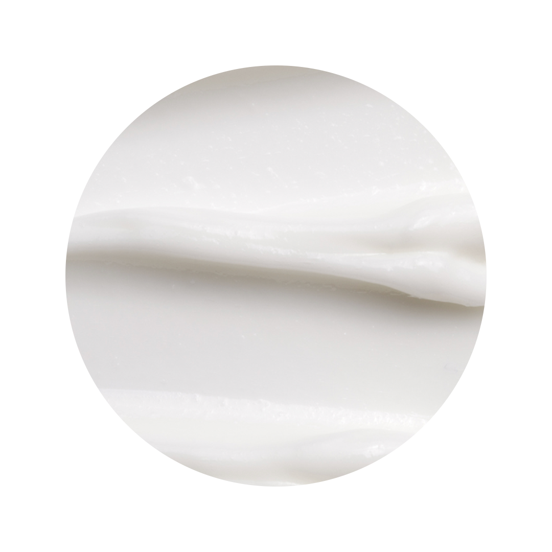Close up white cream texture of EltaMD UV Clear Broad-Spectrum SPF 46 sunscreen
