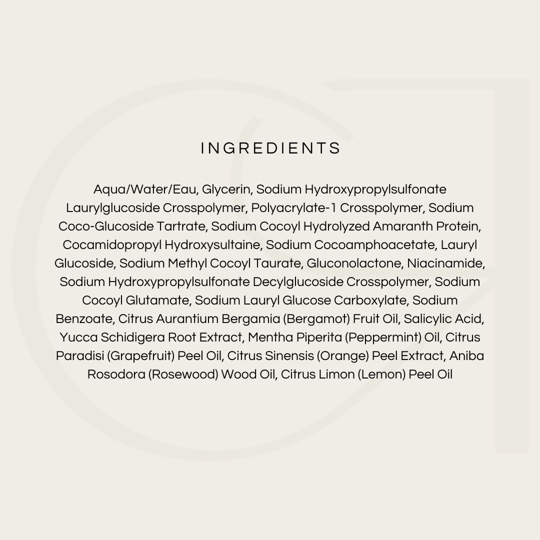 Glo Skin Beauty Purifying Gel Cleanser ingredients list
