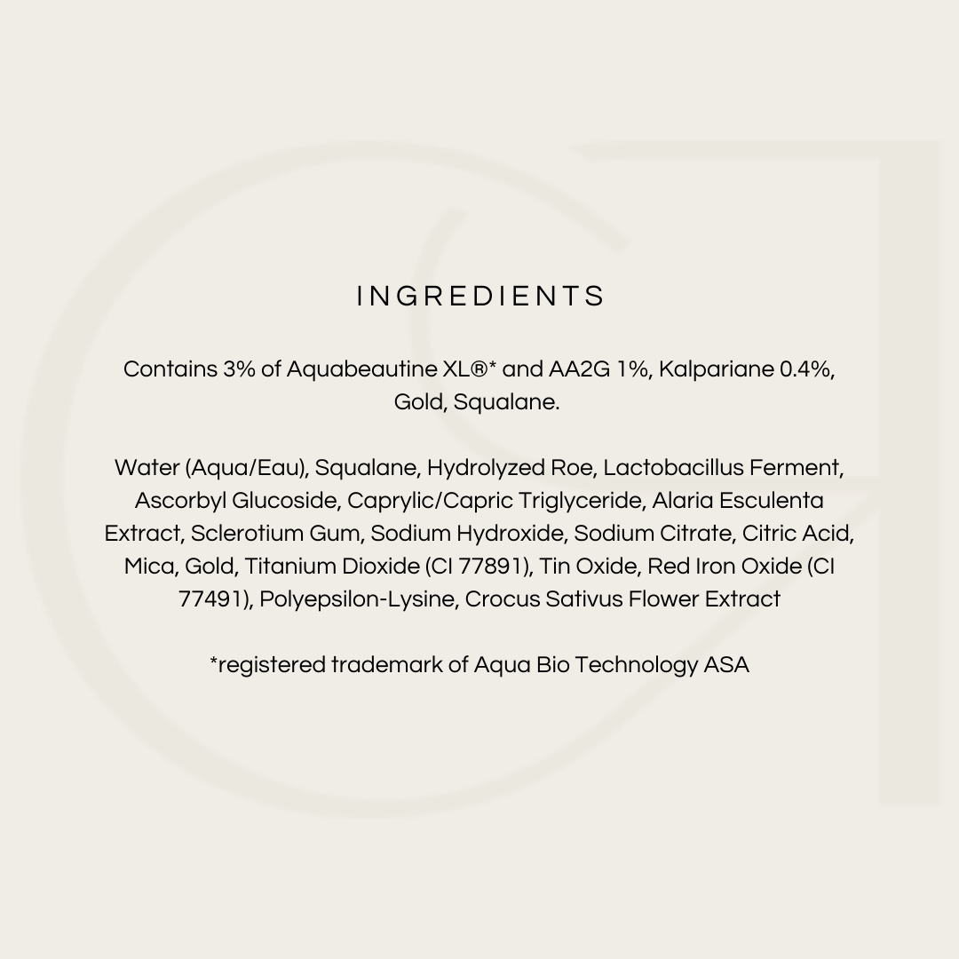 Restorsea Pro 24kt Liquid Gold Face Oil ingredients list