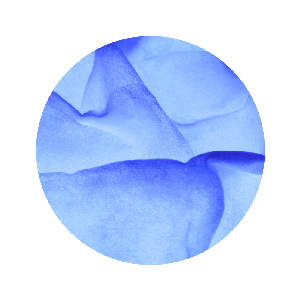 Blue fabric texture swatch