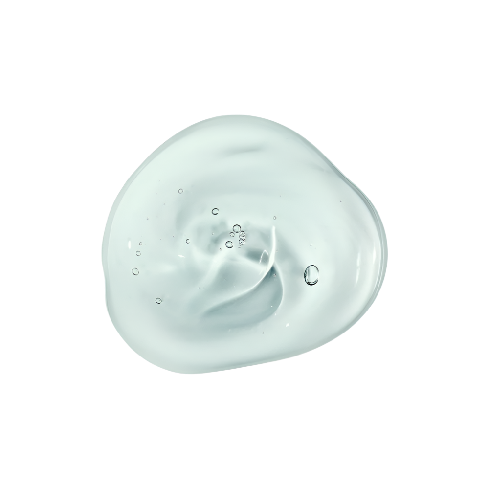 Clear gel-like substance to show serum texture