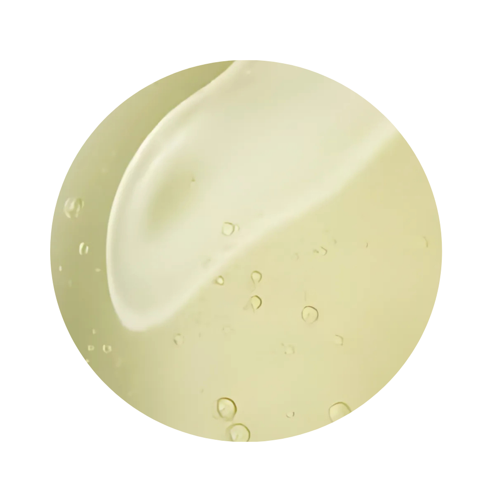 Close up beige-yellow texture of Glo Skin Beauty Purifying Gel Cleanser