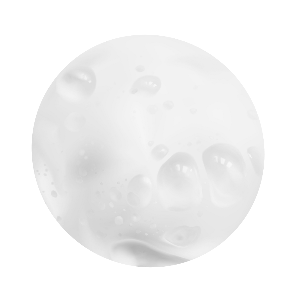 Close up of foam texture of Restorsea Pro Foaming Cleanser