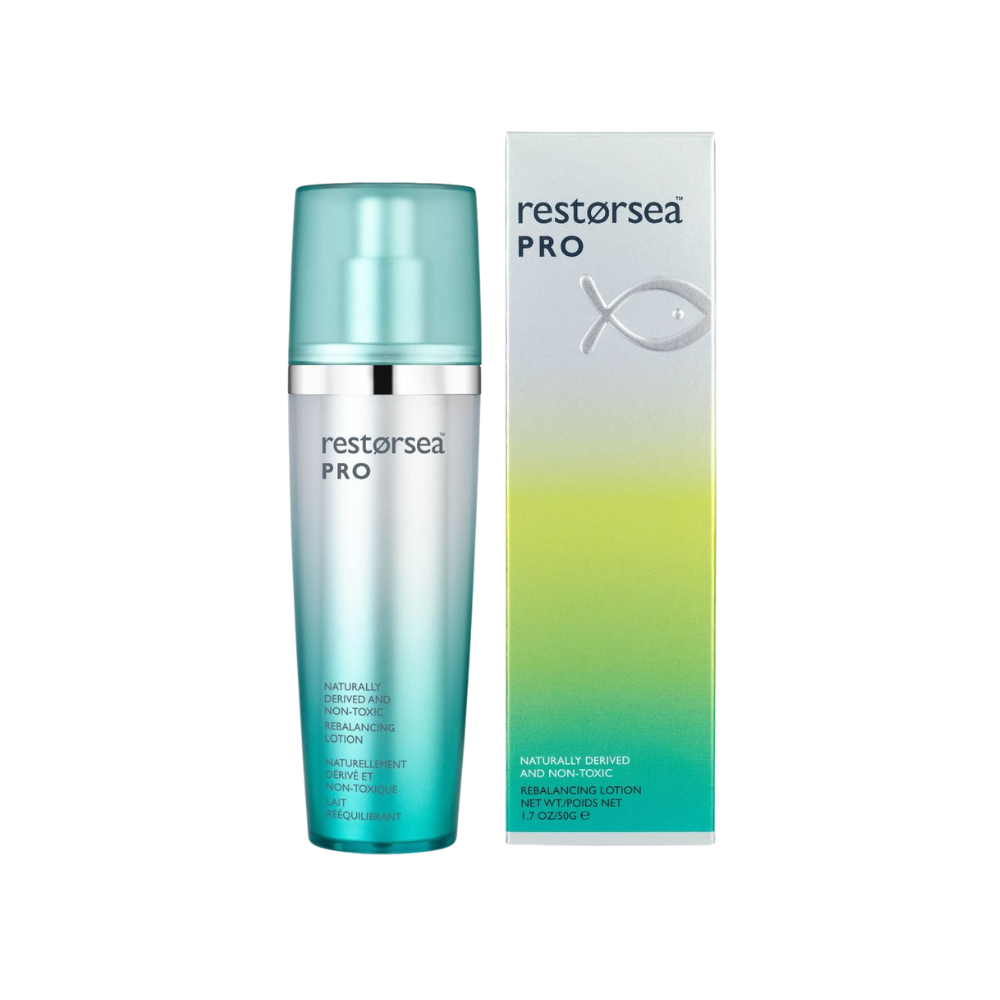 Restorsea Pro Rebalancing Lotion skincare bottle and packaging