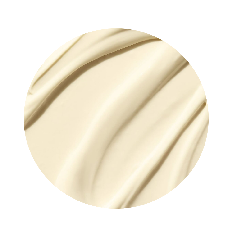 Up close of light yellow-beige texture cream of Skin Better AlphaRet Body Overnight Cream