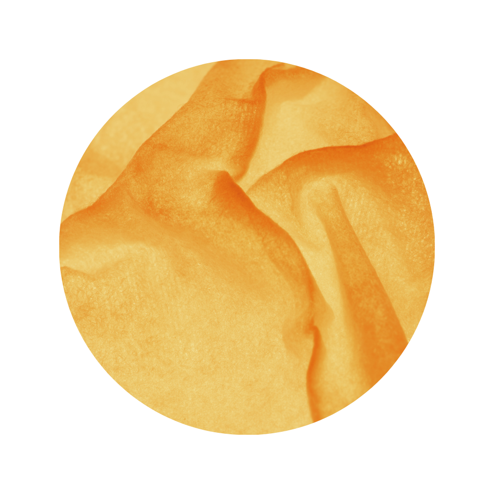 Close-up of orange fabric texture